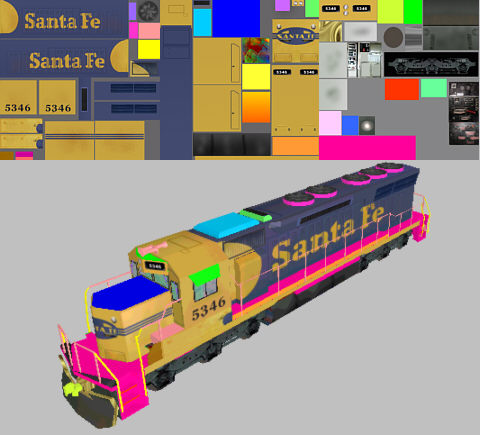 Identify map pieces by using different primary colors for pieces that you need to figure out